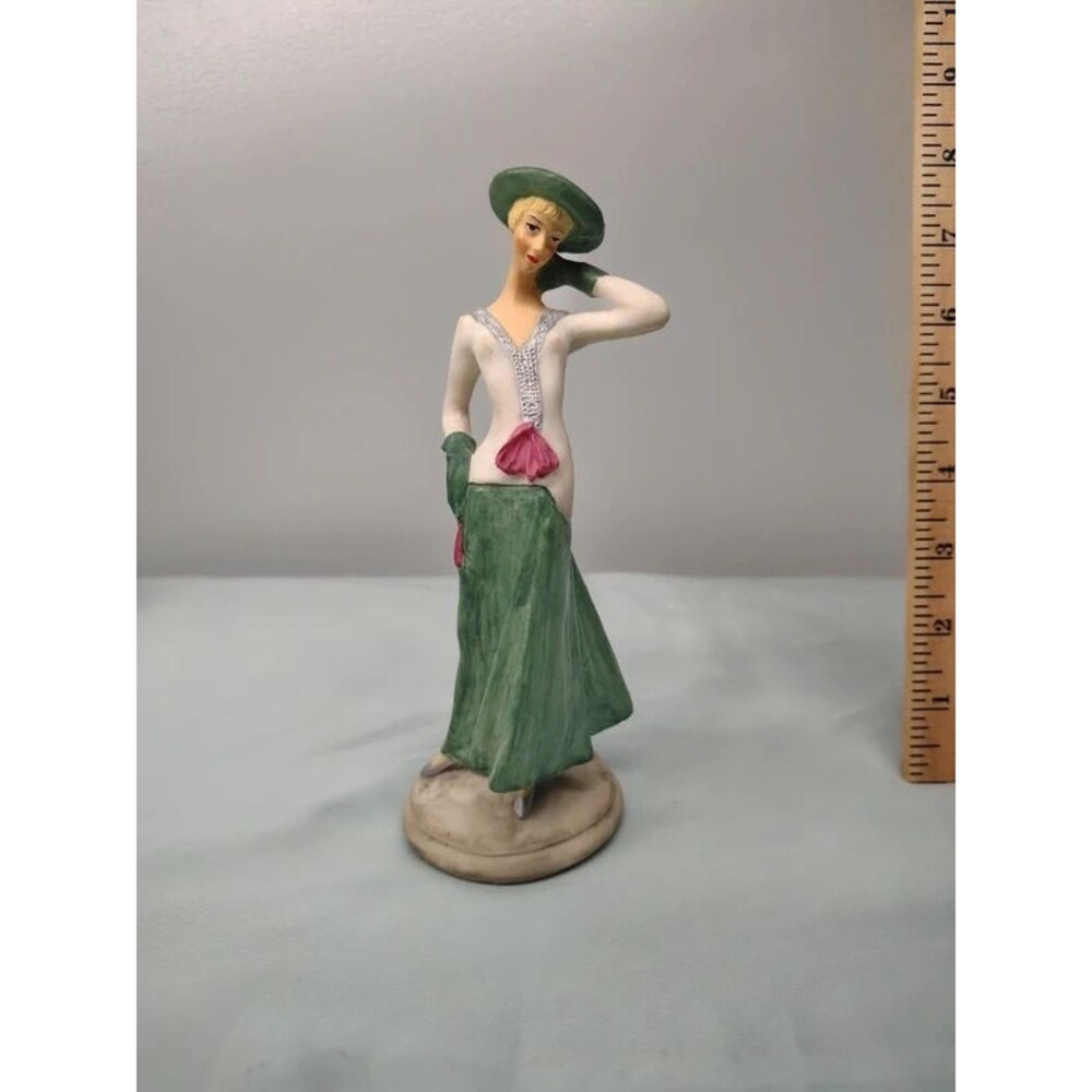 Vintage Albert E Price 1920s Flapper Lady Figurine- Art Deco Style